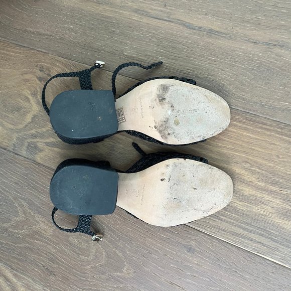 Paloma Barceló Leather Braided Espadrilles - Picture 7 of 9